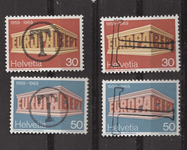 Switzerland.'T'-overprint