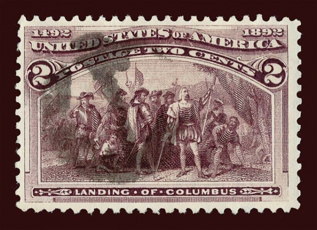 US 231 Columbian 2c full frame break 009 US 231 Columbian 2c full frame break 009